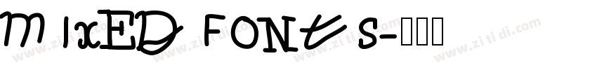 mixed fonts字体转换